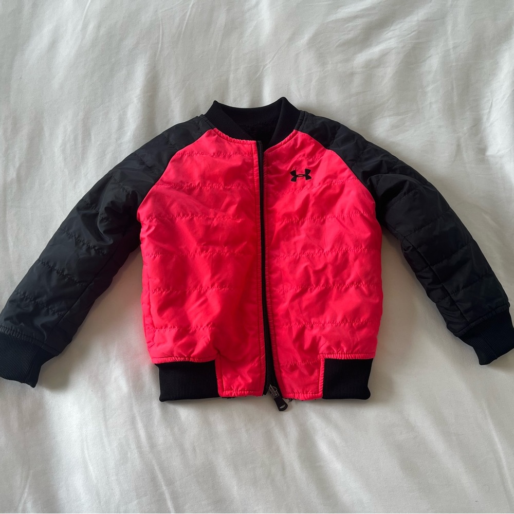 Fleece Lined Reversible Bomber Jacket Under Armour Girls 4T